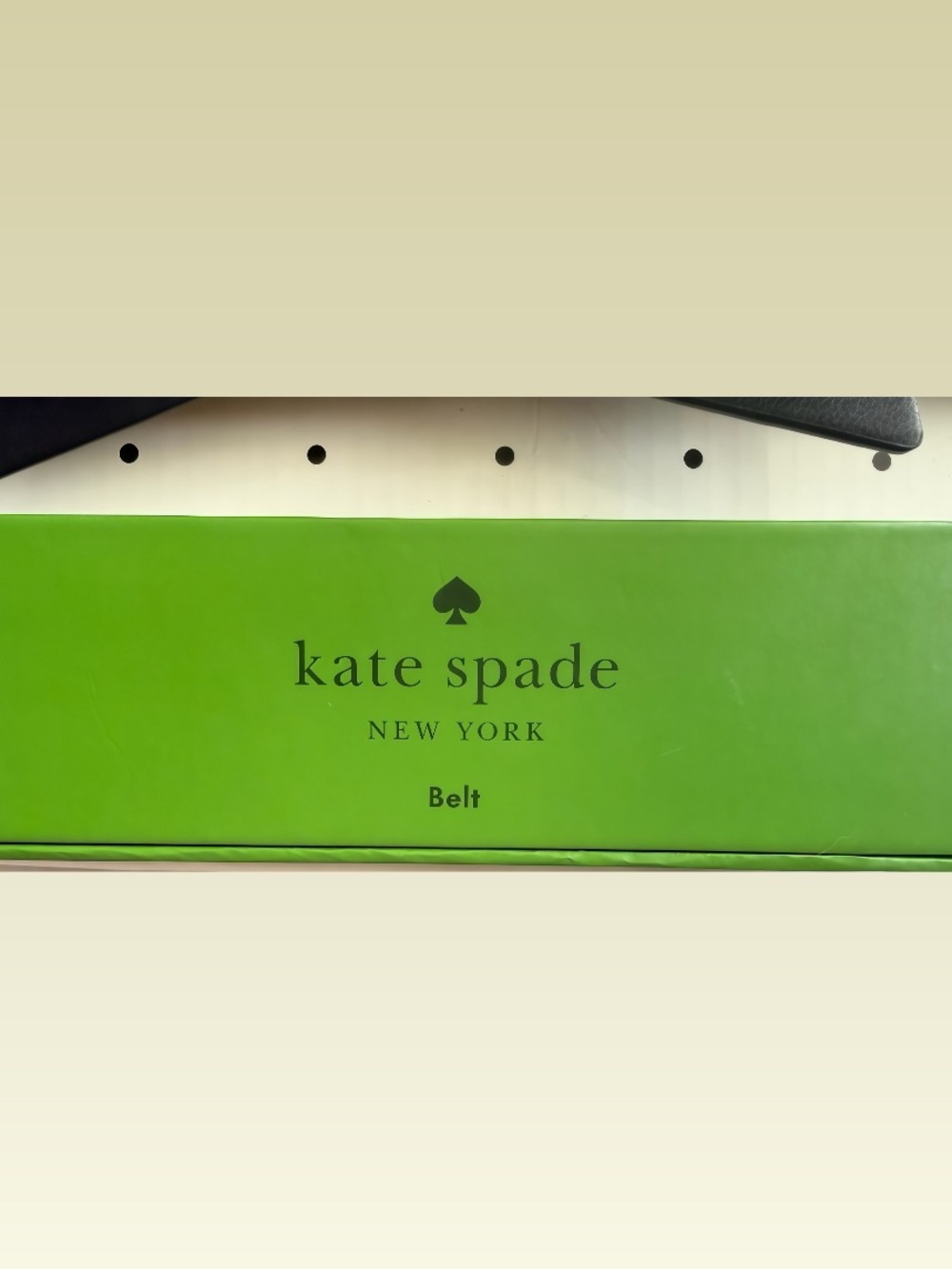 Kate Spade New York Black Bow Belt L/XL Gold Spade Logo NIB - Picture 3 of 9